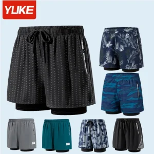 Quần Bơi Nam YLIKE Nhanh Khô 2 Lớp Quần Bơi Cho Nam Có Khoá Kéo Đồ Bơi Nam