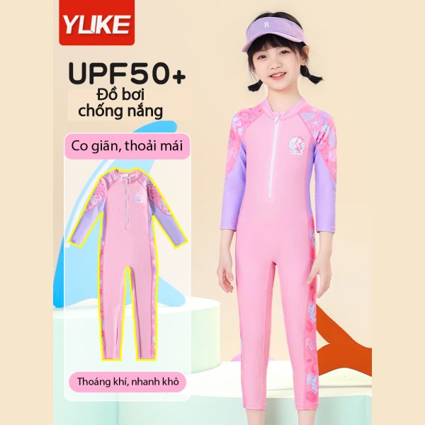 Bộ Đồ Bơi Cho Bé YLIKE Chống Nắng Co Giãn - Hình ảnh 2