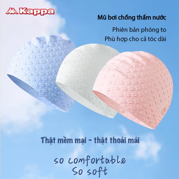 Mũ Bơi Kappa 3D Silicon Chống Nước Che Tai - Hình ảnh 3