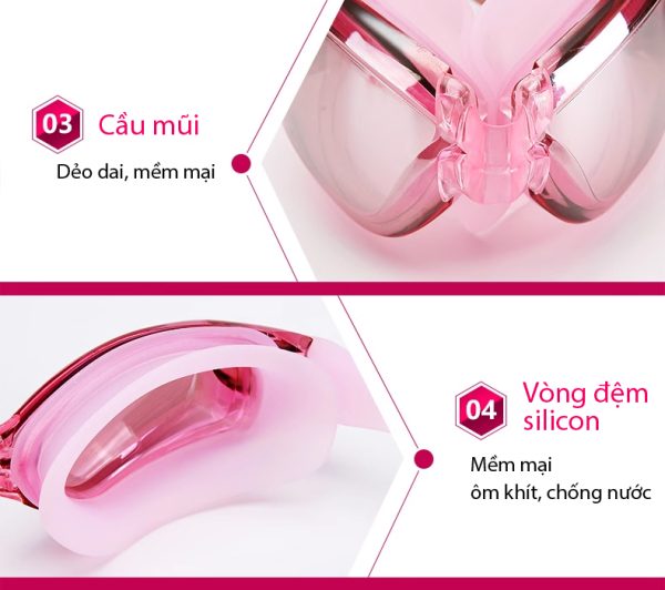 Kính Bơi YLIKE Tráng Gương Kèm Nút Tai Liền - Hình ảnh 5