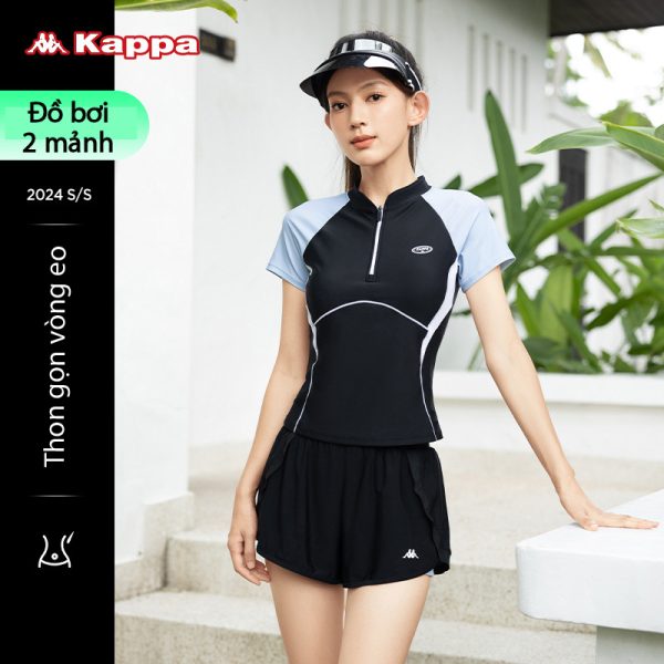Đồ Bơi Nữ Kappa Cộc Tay Chống Tia UV Có Đệm Ngực