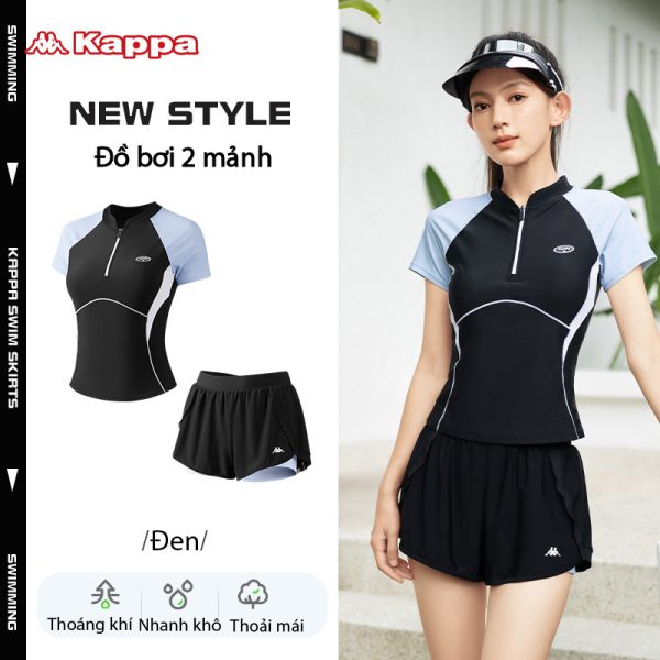 Đồ Bơi Nữ Kappa Cộc Tay Chống Tia UV Có Đệm Ngực - Hình ảnh 4