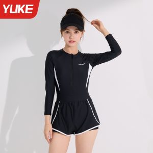 Đồ Bơi Nữ Dài Tay YLIKE Có Đệm Ngực Quần