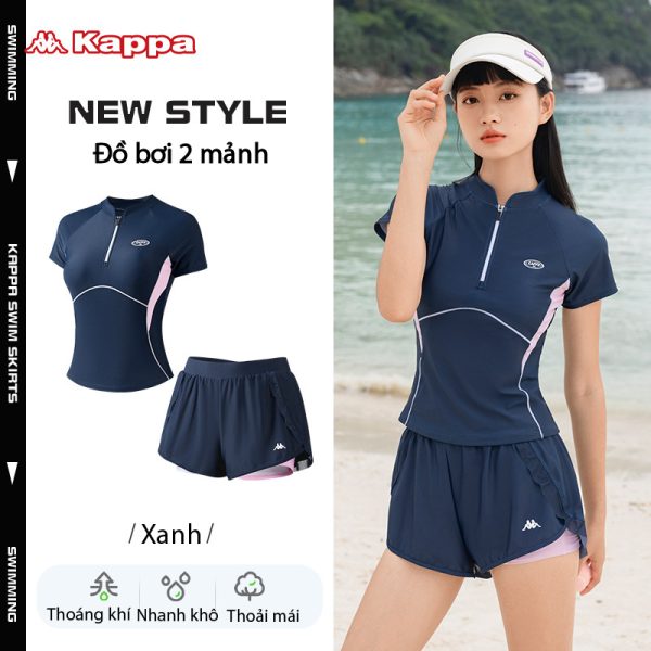 Đồ Bơi Nữ Kappa Cộc Tay Chống Tia UV Có Đệm Ngực - Hình ảnh 5