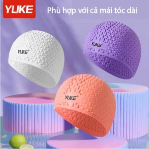 Mũ Bơi YLIKE 3D Silicon Chống Nước Che Tai