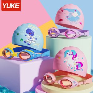 Combo Kính Bơi Trẻ Em YLIKE Pony Kèm Mũ Bơi