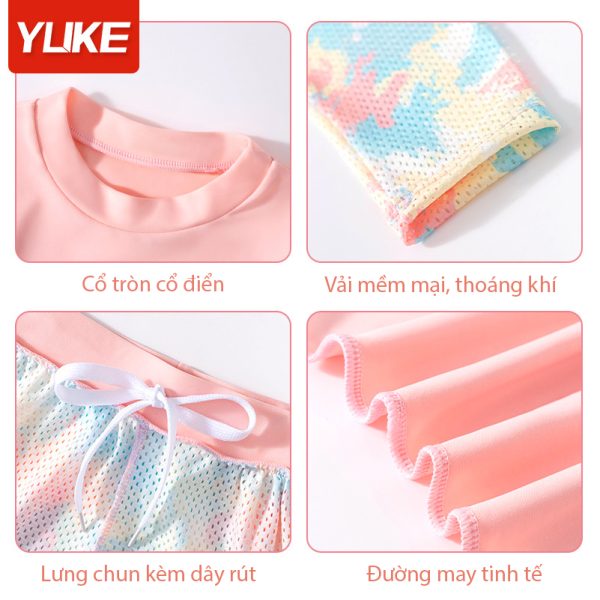 Bộ Đồ Bơi Trẻ Em YLIKE Dài Tay 3 Chi Tiết - Hình ảnh 3