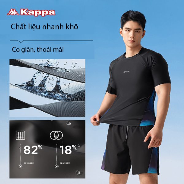 Đồ Bơi Nam Kappa Cộc Tay Kín Đáo Nhanh Khô - Hình ảnh 3