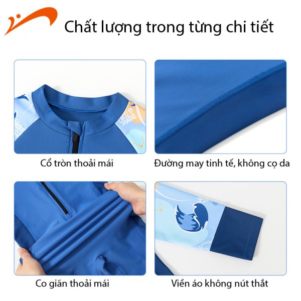 Bộ Đồ Bơi Trẻ Em YLIKE Dài Tay - Hình ảnh 3