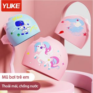Mũ Bơi Cho Bé YLIKE Silicon Co Giãn Chống Nước