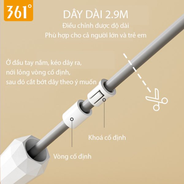 Dây Nhảy YLIKE Người Lớn Trẻ Em Tay Nắm Nhỏ Điều Chỉnh Độ Dài Theo Ý Muốn - Hình ảnh 8