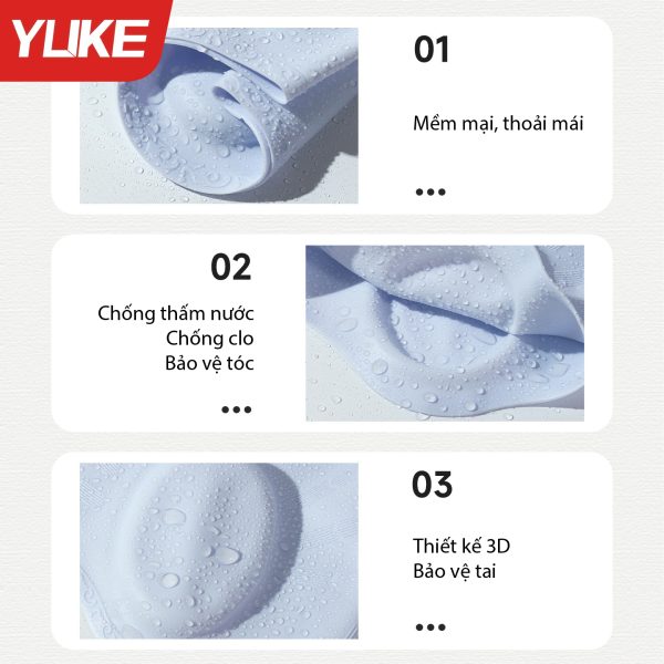 Mũ Bơi Che Tai YLIKE Chống Nước Bảo Vệ Tai - Hình ảnh 6