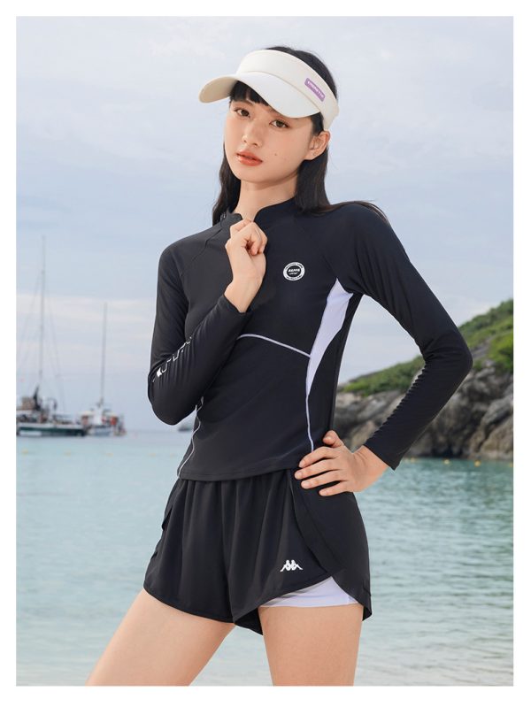 Đồ Bơi Nữ Kappa Dài Tay Quần Dài 2 Lớp Có Đệm Ngực - Hình ảnh 8