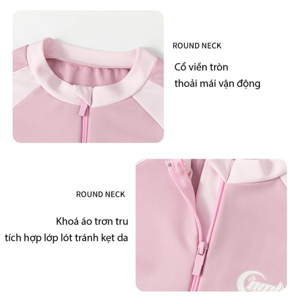 Bộ Đồ Bơi Bé Gái YLIKE Cộc Tay Có Đệm Ngực - Hình ảnh 10