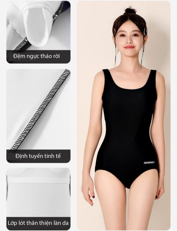 Đồ Bơi Nữ YLIKE Liền Một Mảnh Co Giãn - Hình ảnh 5