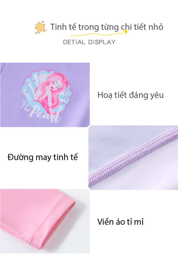 Bộ Đồ Bơi Cho Bé YLIKE Chống Nắng Co Giãn - Hình ảnh 5