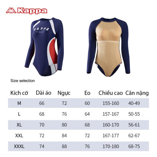 Đồ Bơi Nữ Kappa Dài Tay Bộ Bơi Nữ Kín Đáo - Hình ảnh 9