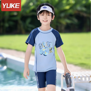 Bộ Đồ Bơi Bé Trai YLIKE Cộc Tay Slam Dunk