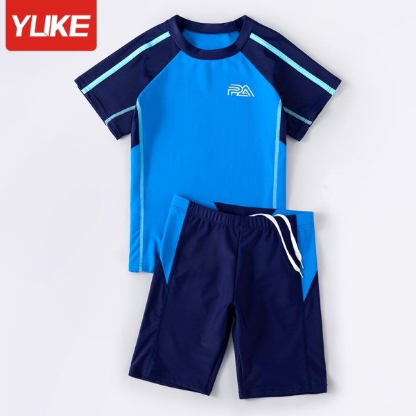 Bộ Đồ Bơi Trẻ Em YLIKE Cộc Tay Co Giãn - Hình ảnh 2