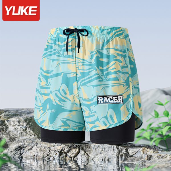 Quần Bơi Nam YLIKE 2 Lớp Thoáng Khí Nhanh Khô Kín Đáo - Hình ảnh 4