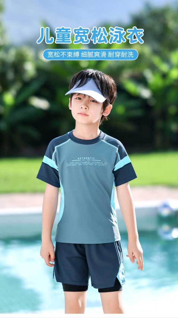 Bộ Đồ Bơi Cho Bé YLIKE Cộc Tay Quần 2 Lớp - Hình ảnh 6