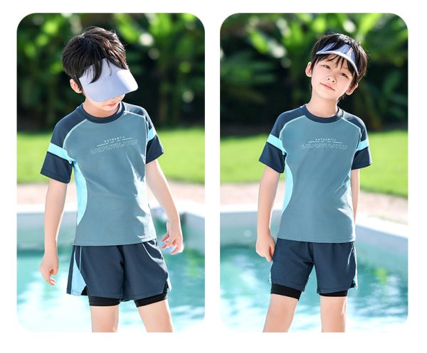 Bộ Đồ Bơi Cho Bé YLIKE Cộc Tay Quần 2 Lớp - Hình ảnh 3