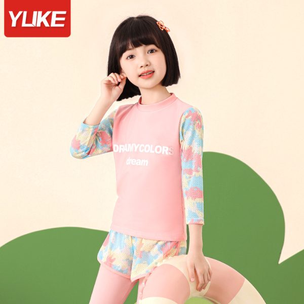 Bộ Đồ Bơi Trẻ Em YLIKE Dài Tay 3 Chi Tiết - Hình ảnh 4