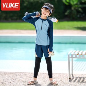 Đồ Bơi Giữ Nhiệt Cho Bé YLIKE Dài Tay Quần Dài 2 Lớp