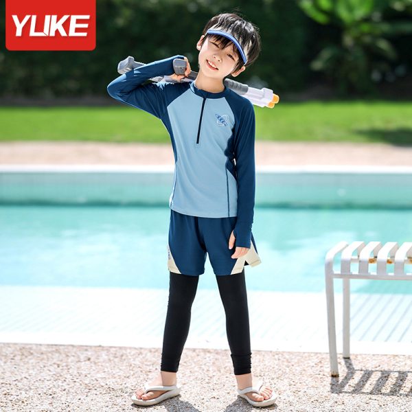 Đồ Bơi Giữ Nhiệt Cho Bé YLIKE Dài Tay Quần Dài 2 Lớp