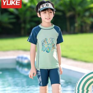 Bộ Đồ Bơi Bé Trai YLIKE Cộc Tay Slam Dunk
