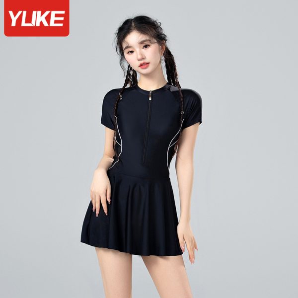 Đồ Bơi Nữ YLIKE Cộc Tay Có Khoá Kéo - Hình ảnh 4