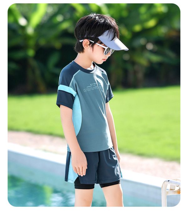 Bộ Đồ Bơi Cho Bé YLIKE Cộc Tay Quần 2 Lớp - Hình ảnh 4