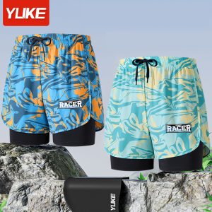 Quần Bơi Nam YLIKE 2 Lớp Thoáng Khí Nhanh Khô Kín Đáo