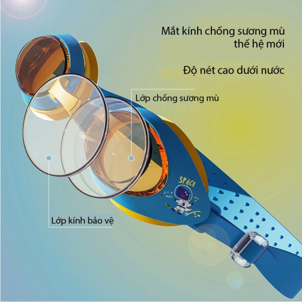 Combo Kính Bơi Trẻ Em YLIKE Pony Kèm Mũ Bơi - Hình ảnh 4
