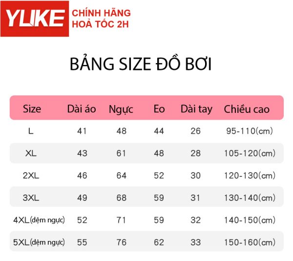 Bộ Đồ Bơi Trẻ Em YLIKE Dài Tay - Hình ảnh 10