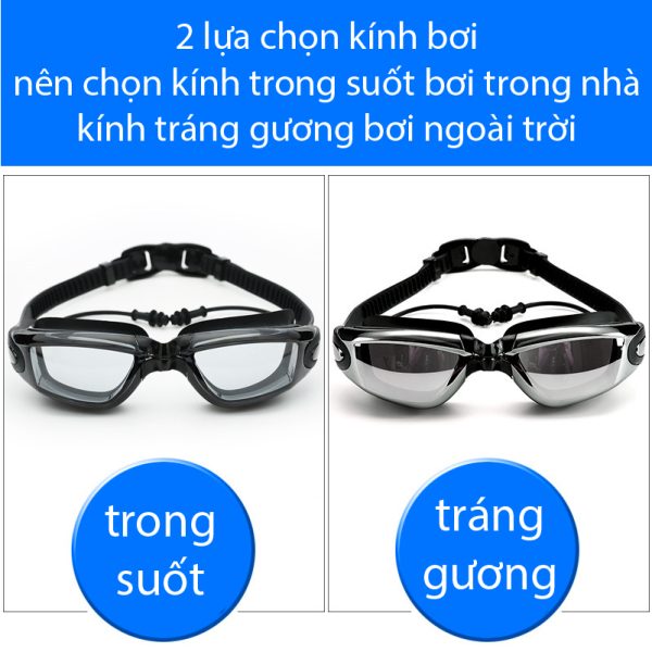 Kính Bơi YLIKE Tráng Gương Kèm Nút Tai Liền - Hình ảnh 9