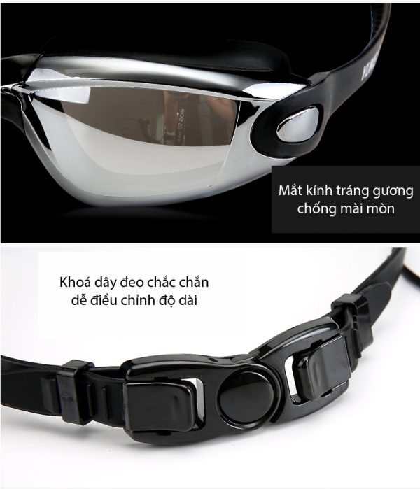 Kính Bơi YLIKE Tráng Gương Kèm Nút Tai Liền - Hình ảnh 8