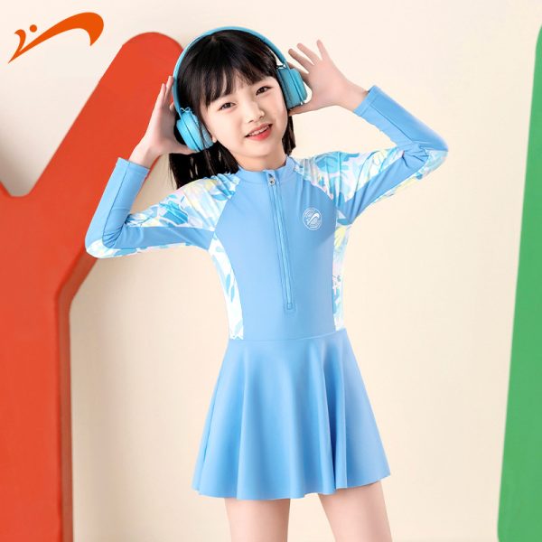 Bộ Đồ Bơi Cho Bé Gái YLIKE Dài Tay - Hình ảnh 8