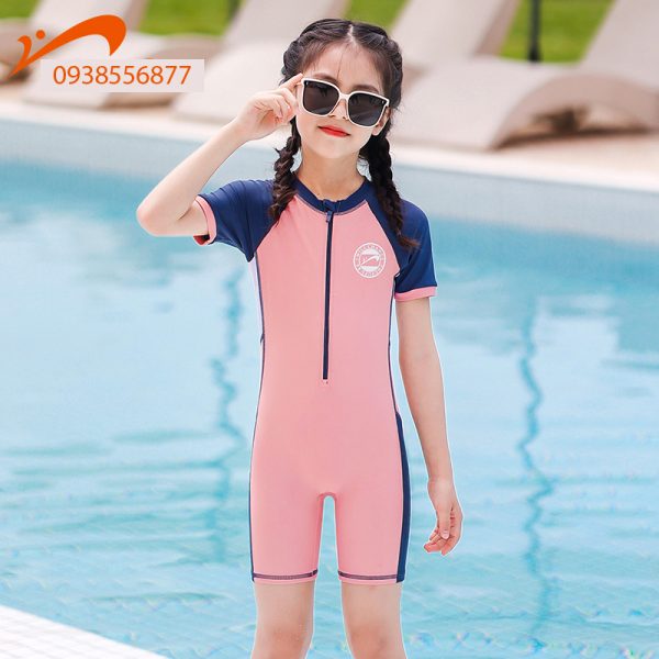 Đồ Bơi Trẻ Em YLIKE Cộc Tay Có Khoá Kéo - Hình ảnh 2
