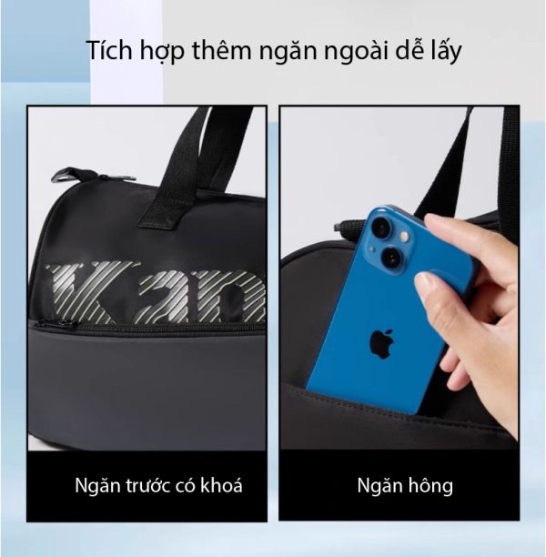 Túi Đựng Đồ Bơi Kappa Tách Riêng Ngăn Khô Ngăn Ướt - Hình ảnh 12