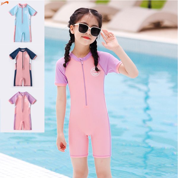Đồ Bơi Trẻ Em YLIKE Cộc Tay Có Khoá Kéo