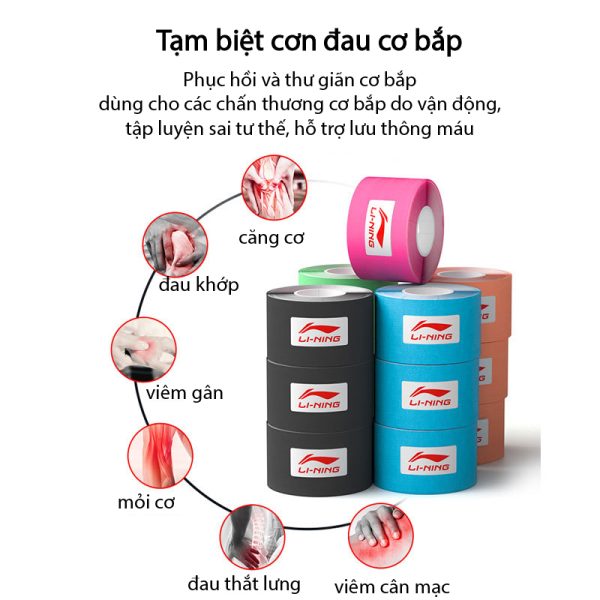 Băng Dán Thể Thao Giảm Đau Cơ LI-NING - Hình ảnh 2