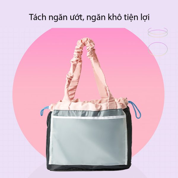 Túi Đựng Đồ Bơi Kappa Tách Ngăn Khô Ngăn Ướt - Hình ảnh 5