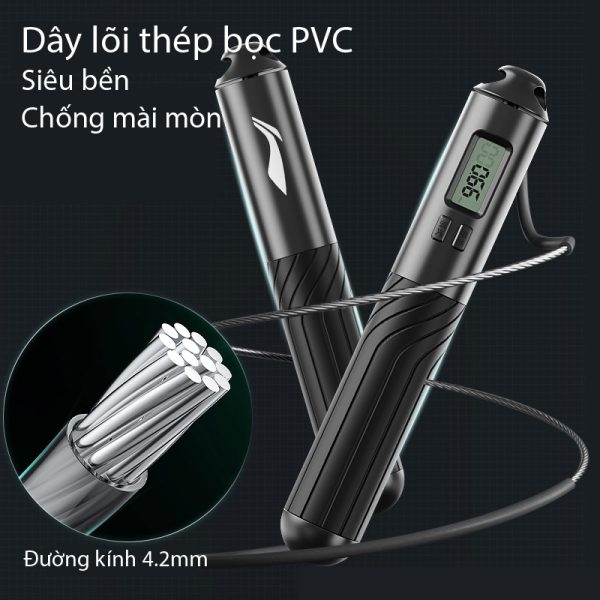 Dây Nhảy Đếm Bước LI-NING Tặng Túi Đựng Cho Trẻ Em Và Người Lớn - Hình ảnh 3