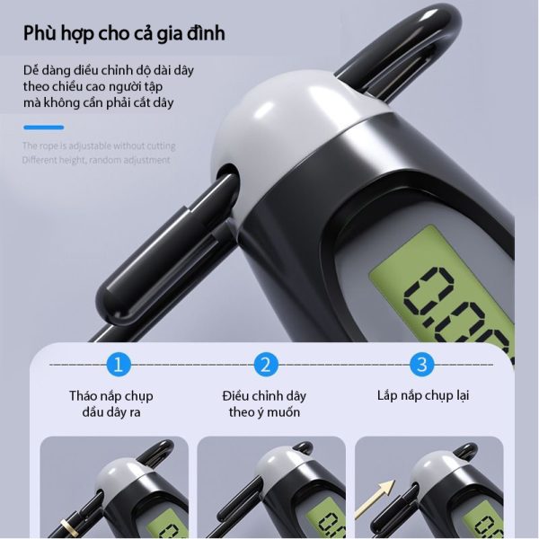 Dây Nhảy LI-NING Đếm Bước Tặng Túi Đựng Cho Người Lớn Và Trẻ Em - Hình ảnh 10