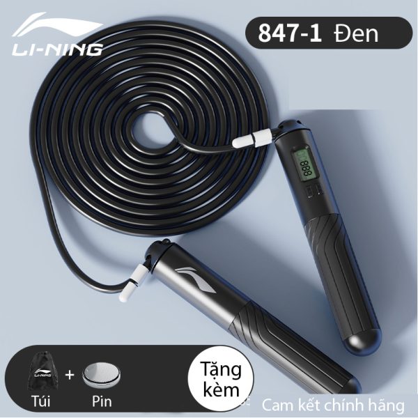 Dây Nhảy Đếm Bước LI-NING Tặng Túi Đựng Cho Trẻ Em Và Người Lớn - Hình ảnh 7