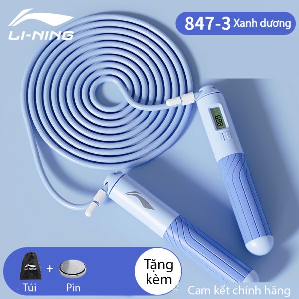 Dây Nhảy Đếm Bước LI-NING Tặng Túi Đựng Cho Trẻ Em Và Người Lớn - Hình ảnh 8