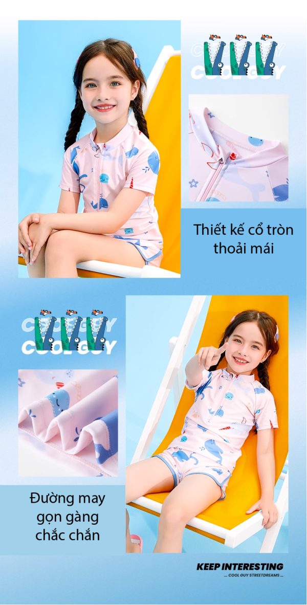 Bộ Đồ Bơi Trẻ Em Kappa Cá Heo - Hình ảnh 6
