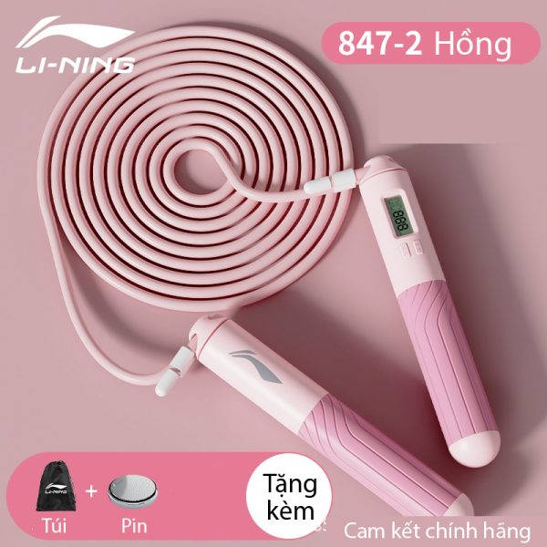 Dây Nhảy Đếm Bước LI-NING Tặng Túi Đựng Cho Trẻ Em Và Người Lớn - Hình ảnh 9