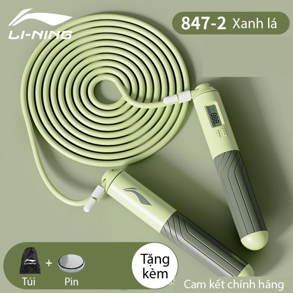 Dây Nhảy Đếm Bước LI-NING Tặng Túi Đựng Cho Trẻ Em Và Người Lớn - Hình ảnh 10